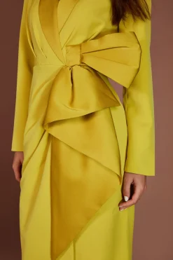 Coast Robe Longue En Satin Muse Avec Nœud Sur Le Devant<Femme Robes Mi-Longues|Satin Et Dentelle