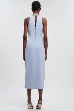 KarenMillen Robe Longue Fendue Tissée Ornée de Cristaux<Femme Robes Bal De Promo|Robes