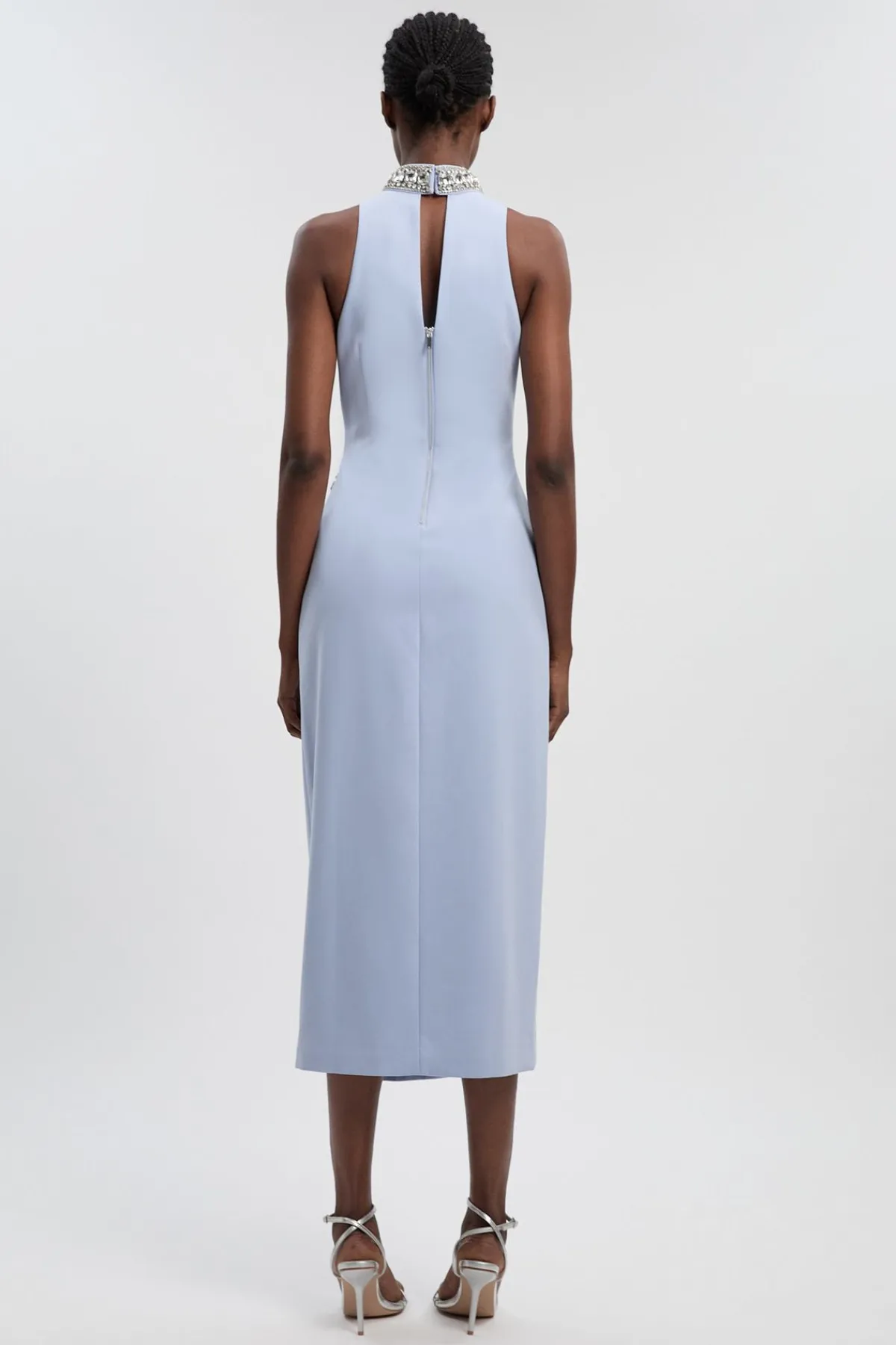 KarenMillen Robe Longue Fendue Tissée Ornée de Cristaux<Femme Robes Bal De Promo|Robes
