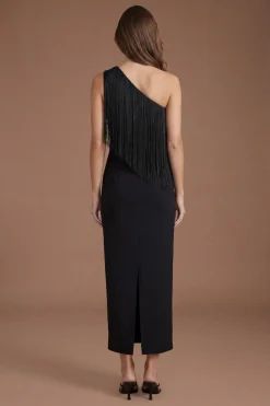Coast Robe Longue À Franges Asymétrique<Femme Robes|Robe Invitée Mariage