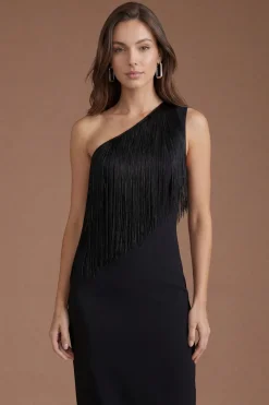 Coast Robe Longue À Franges Asymétrique<Femme Robes|Robe Invitée Mariage