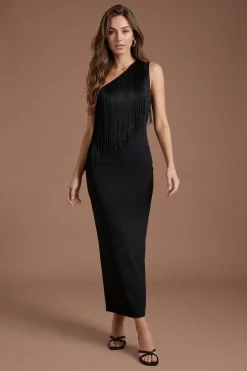 Coast Robe Longue À Franges Asymétrique<Femme Robes|Robe Invitée Mariage