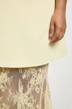 boohoo Robe Longue Grande Taille En Dentelle Structurée<Femme Satin Et Dentelle|Robes Bal De Promo