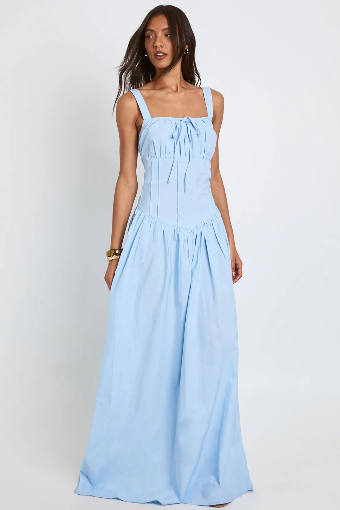 Robe Longue Laitière En Popeline De Coton Pour Grande Taille
