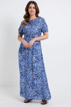 Wallis Robe Longue À Motif Floral Avec Détail Noué<Femme Toutes Les Robes|Robes Longues