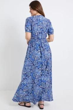 Wallis Robe Longue À Motif Floral Avec Détail Noué<Femme Toutes Les Robes|Robes Longues