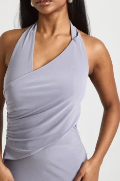 boohoo Robe Longue Moulante À Col Licou Avec Détail Cache-cœur<Femme Robes Moulantes|Robes