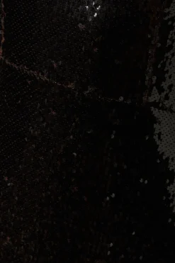 Robe Longue à Paillettes Transparentes avec Bretelles pour Occasions Spéciales