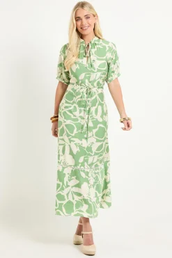 Robe Longue Petite Avec Empiècements En Dentelle Géométrique
