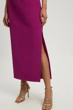 Robe Longue Petite Taille Ajustée Douce Col Halter Dos Ouvert