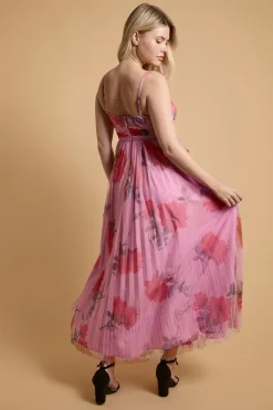 Robe Longue Plissée En Maille