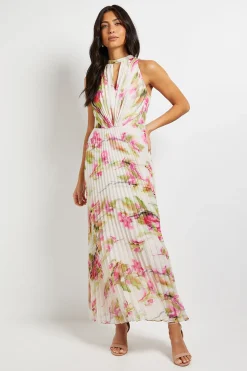 Wallis Robe Longue Plissée À Imprimé Floral<Femme Toutes Les Robes|Robes Longues