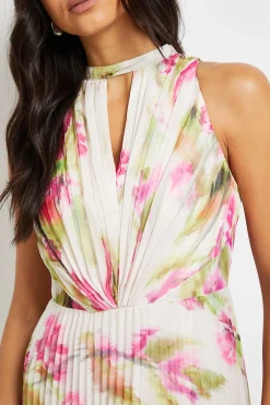 Wallis Robe Longue Plissée À Imprimé Floral<Femme Toutes Les Robes|Robes Longues