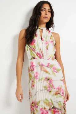 Wallis Robe Longue Plissée À Imprimé Floral<Femme Toutes Les Robes|Robes Longues