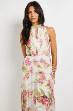 Wallis Robe Longue Plissée À Imprimé Floral<Femme Toutes Les Robes|Robes Longues