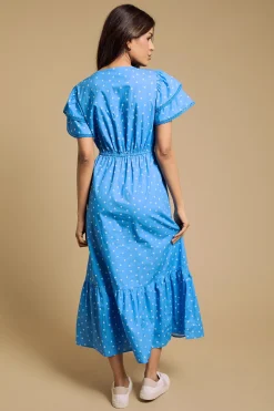 Dorothy Perkins Robe Longue Portefeuille Imprimée À Détails En Dentelle Et Volants Étagés Petite<Femme Toutes Les Robes|Robes Longues