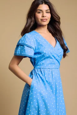 Dorothy Perkins Robe Longue Portefeuille Imprimée À Détails En Dentelle Et Volants Étagés Petite<Femme Toutes Les Robes|Robes Longues