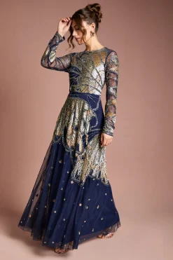 Robe Longue Premium Ornée à la Main