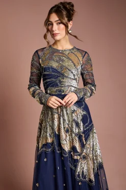 Robe Longue Premium Ornée à la Main