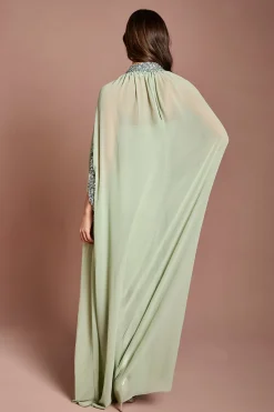 Coast Robe Longue à Sequins Style Cape en Mousseline<Femme Robes À Manches Longues|Robes