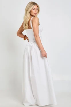 Robe Longue Style Laitière En Popeline De Coton