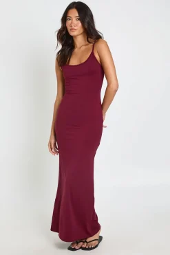 Robe Longue Super Douce À Bretelles Fines