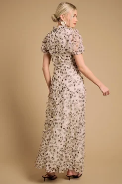 Robe Longue Texturée Imprimée