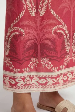 Wallis Robe Longue Tropicale D'été À Ceinture<Femme Robes|Robes Longues