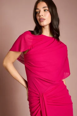 Coast Robe À Manches Cape Torsadées Contour Collective<Femme Robes Demoiselles D'Honneur|Robes
