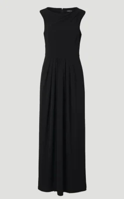 Robe Maxi Ajustée à Drapé