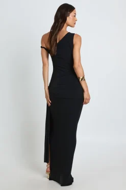boohoo Robe Maxi Ajustée Tall Avec Détail Torsadé En Tissu Fluide<Femme Robes Moulantes|Robes