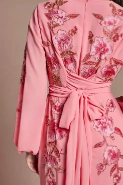 Coast Robe Maxi Asymétrique Ornée De Sequins Et Brodée<Femme Robes Mi-Longues|Robes À Manches Longues