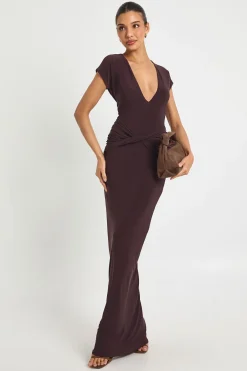 boohoo Robe maxi au détail twist<Femme Robes Moulantes|Robes