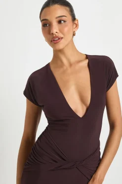 boohoo Robe maxi au détail twist<Femme Robes Moulantes|Robes