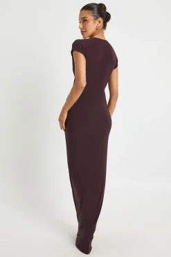 boohoo Robe maxi au détail twist<Femme Robes Moulantes|Robes