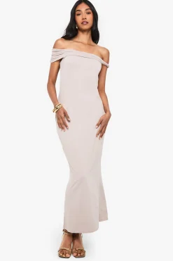 Robe maxi avec détail d'épaule torsadée