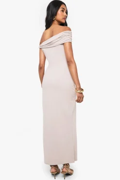 Robe maxi avec détail d'épaule torsadée