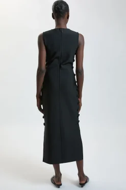 KarenMillen Robe Maxi Bandage À Détails De Boutons Militaires<Femme Robes|Robes Longues