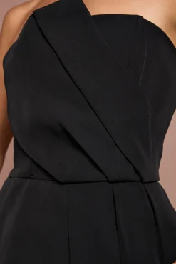 Robe Maxi Bandeau Crêpe Satin