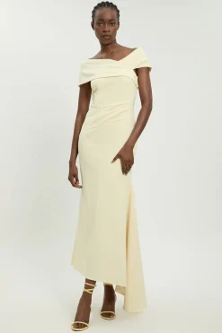 KarenMillen Robe Maxi Bandeau En Viscose Stretch Compacte<Femme Toutes Les Robes|Robes Longues
