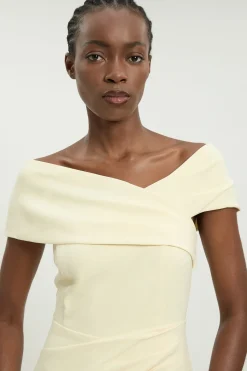 KarenMillen Robe Maxi Bandeau En Viscose Stretch Compacte<Femme Toutes Les Robes|Robes Longues