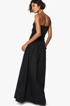 Robe Maxi Bandeau Froncée Longue