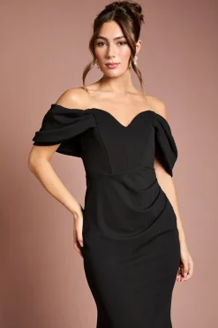 Coast Robe Maxi Bardot Stretch à Queue de Poisson<Femme Robes À Manches Longues|Robes