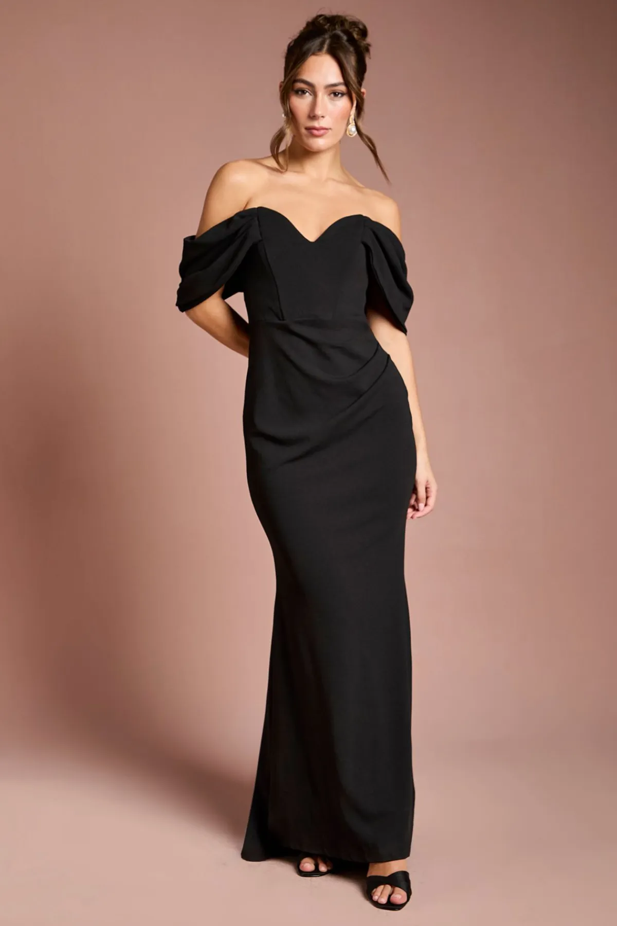 Coast Robe Maxi Bardot Stretch à Queue de Poisson<Femme Robes À Manches Longues|Robes