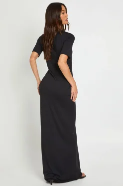 boohoo Robe Maxi Basique À Manches Courtes Pour Grande Taille<Femme Basiques|Robes