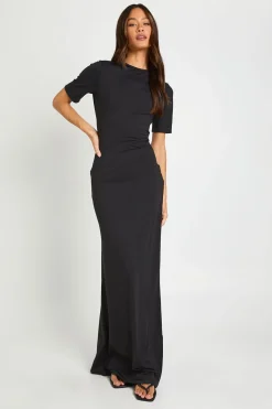 boohoo Robe Maxi Basique À Manches Courtes Pour Grande Taille<Femme Basiques|Robes
