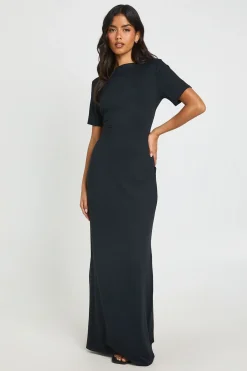 boohoo Robe Maxi Basique Ultra Douce À Manches Courtes<Femme Basiques|Robes