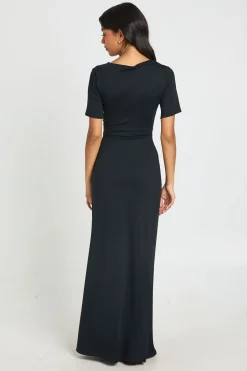 boohoo Robe Maxi Basique Ultra Douce À Manches Courtes<Femme Basiques|Robes