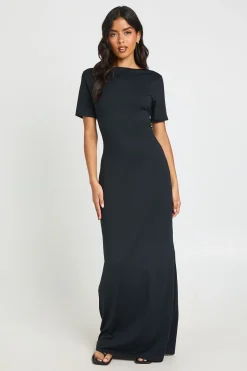 boohoo Robe Maxi Basique Ultra Douce À Manches Courtes<Femme Basiques|Robes
