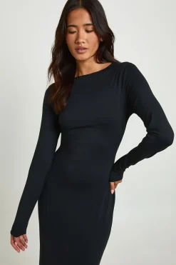 boohoo Robe Maxi Basique Ultra Douce À Manches Longues<Femme Basiques|Robes À Manches Longues